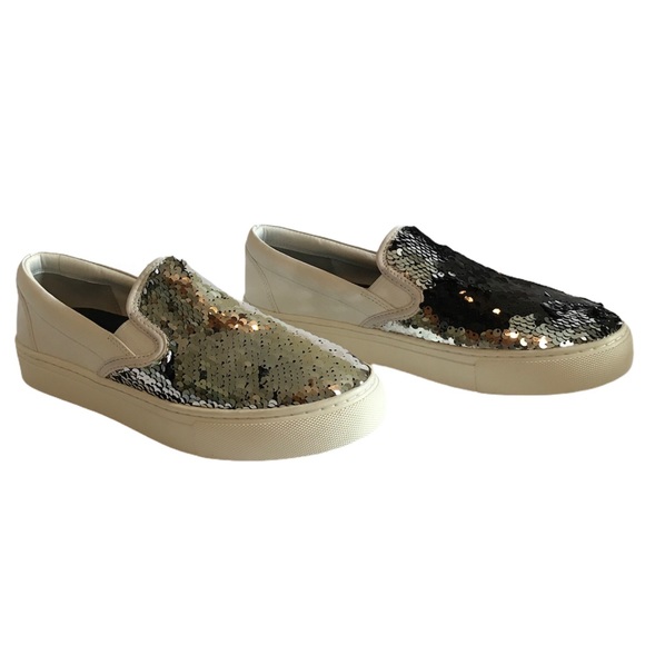 SOLD Tory Burch Metallic Sequin Women’s Slip On Shoe - Picture 3 of 11